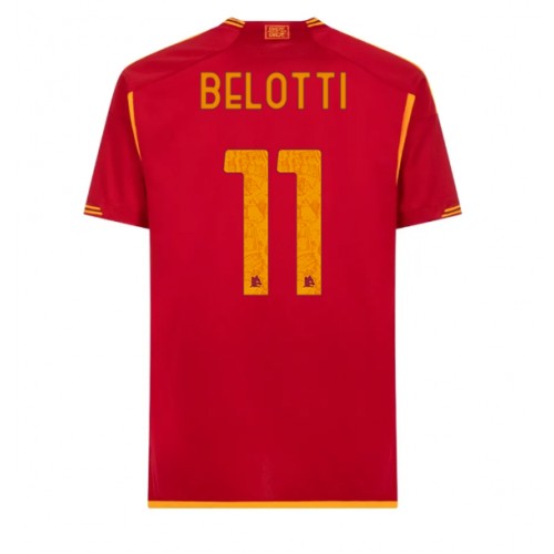 Moški Nogometni dresi AS Roma Andrea Belotti #11 Domači 2023-24 Kratek Rokav